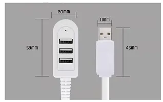 3-Port USB 3.0 Hub with Ethernet Adapter 10/100/1000 Mbps Gigabit Compatible Windows PC, Laptop, MacBook Pro,USB Flash Drives etc,-thumb2
