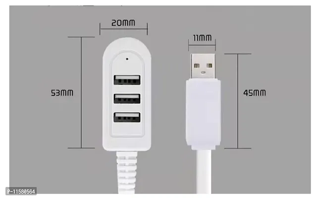 3-Port USB 3.0 Hub with Ethernet Adapter 10/100/1000 Mbps Gigabit Compatible Windows PC, Laptop, MacBook Pro,USB Flash Drives etc,-thumb3