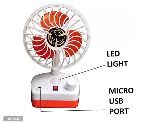 RECHARGEABLE PORTABLE FAN WITH READING LAMP-thumb4