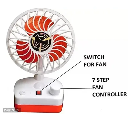 RECHARGEABLE PORTABLE FAN WITH READING LAMP-thumb5