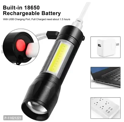 Rechargeable Pocket Light Zoom COB USB Charging Led-thumb3