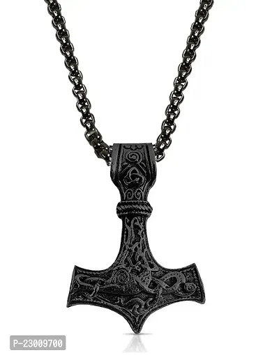 TTKP Viking Mammen Odin Symbol Rune Horror Peru Necklace Colo Axe Pendant  Necklace Metal Chain Nordic Talisman Black : Amazon.ae