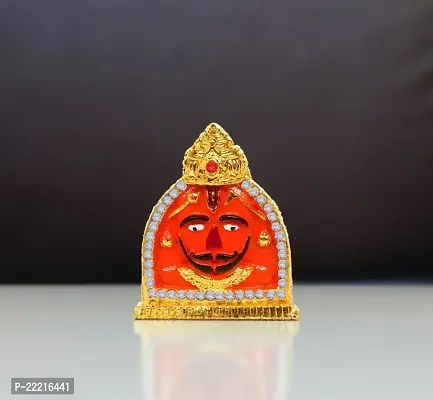 Utkarsh Salasar Balaji Idol Lord Hanuman Idol( St/nano Salasar Balaji) Multicolor Metal God Stand for Home Deacute;cor/car Dashboard/temple Puja/office Table Showpiece