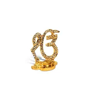 Utkarsh Sikh Religious Symbol Ek Onkar/ik Onkar Idol (Nano Ekom St/248) Multicolor Metal God Stand for Home Deacute;cor/car Dashboard/temple Puja/office Table Showpiece-thumb2