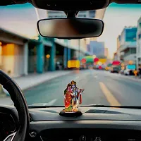 Polyresin Sitting Radha Krishna Posture For Car Dashboard-thumb4