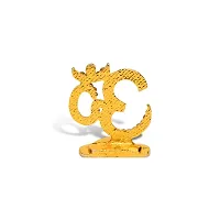 Utkarsh Hindu Religious Symbol Om Idol (Nano Om St/369) Multicolor Metal God Stand for Home Deacute;cor/car Dashboard/temple Puja/office Table Showpiece-thumb3