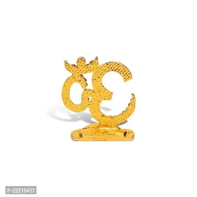 Utkarsh Hindu Religious Symbol Om Idol (Nano Om St/369) Multicolor Metal God Stand for Home Deacute;cor/car Dashboard/temple Puja/office Table Showpiece-thumb4