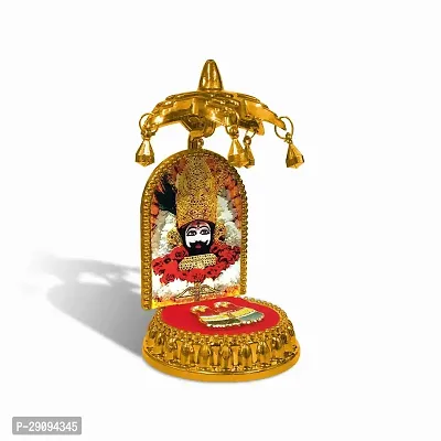 Lord Khatu Shyam Baba/barbarik with Charan Paduka and Umbrella Idol-thumb2