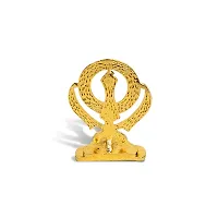 Utkarsh Sikh Religious Symbol Khanda Sahib Idol (Nano Khanda St/256) Multicolor Metal God Stand for Home Deacute;cor/car Dashboard/temple Puja/office Table Showpiece-thumb3