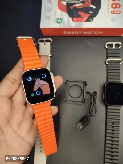 S 8 Ultra Watch With Best Features (Orange)-thumb2