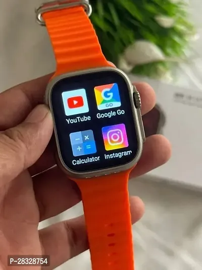 T800 Ultra 1.9 Inch Display Bluetooth Calling SmartWatch (Orange)-thumb0