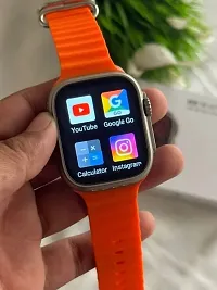 T800 Ultra 1.9 Inch Display Bluetooth Calling SmartWatch (Orange)(having many special features-thumb2