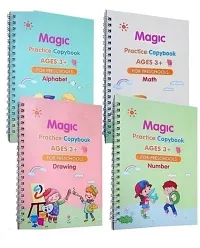 Magic Practice Book for Kids, Calligraphy Practice Copybook English Reusable Magical Tracing Book (Pack of 04)-thumb4