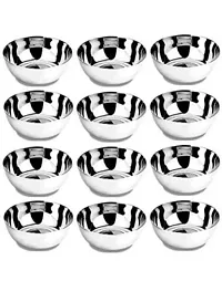 Steel Storage Bowl Urvi Creations Steel Bowl 12 Pcs Set - Medium 180 ML-thumb1