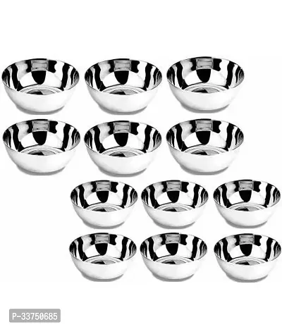 Set of 12 Steel Bowls 180 Ml Each-thumb4