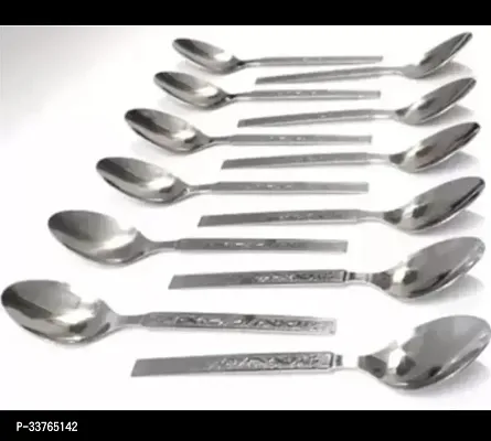 Set of 12 Steel Spoon-thumb0