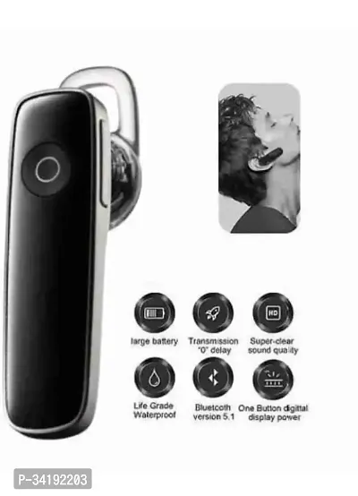 Single Ear Bt- 70 Bluetooth Wireless Earphone Headset With In-Built Mic, Upto 10 Hours Playtime Lightweight Earbud-thumb4