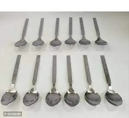 Stylish Stainless Steel Table Spoon/Cutlery Spoon/Table Ware Set of 12 Pcs-thumb2