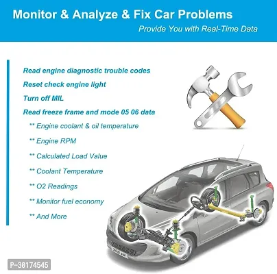 Bluetooth OBD II ELM327 Scanner Code Reader V2.1-thumb4