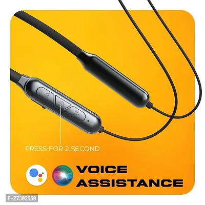 Wireless Bluetooth Neckband with Bluetooth 5-3 | 30 Hours Playback Time | Type C Charging | Magnetic Lock (Grey)-thumb5