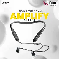 Modern Bluetooth Wireless Neckband  With Microphone-thumb3