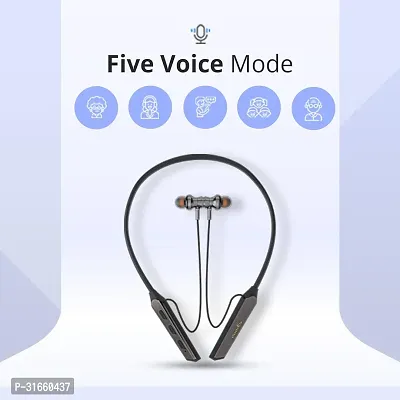 Modern Bluetooth Wireless Neckband  With Microphone-thumb4