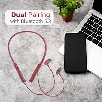 Bluetooth Neckband, 10mm Audio Drivers, Enhanced Sound Quality, Enc, Ip65, Flexible and Lightweight Material-thumb3