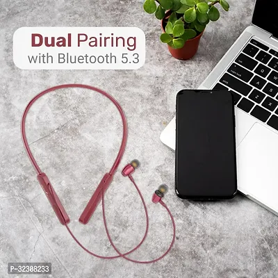 Bluetooth Neckband, 10mm Audio Drivers, Enhanced Sound Quality, Enc, Ip65, Flexible and Lightweight Material-thumb4