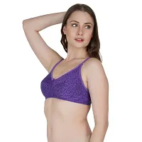 Elegant Cotton Hosiery Non Padded Seamless Bra For Women(Pack Of 2)-thumb2