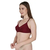 Elegant Cotton Hosiery Non Padded Seamless Bra For Women(Pack Of 2)-thumb2