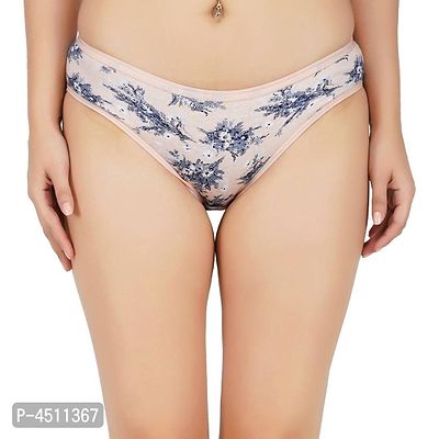 Stylish Cotton Floral Print Low Rise Panty For Women