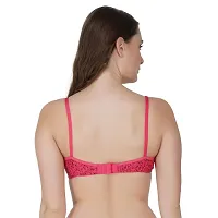 Stylish Cotton Hosiery Solid Padded Seamless Bra For Women - Set of 2-thumb1