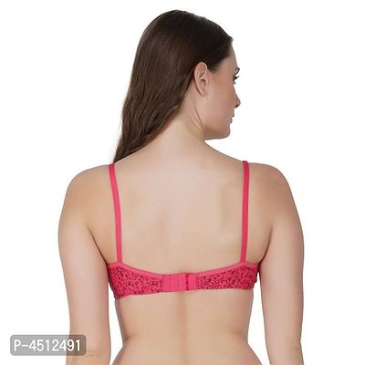 Stylish Cotton Hosiery Solid Padded Seamless Bra For Women - Set of 2-thumb2