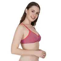 Stylish Cotton Hosiery Solid Padded Seamless Bra For Women - Set of 2-thumb4