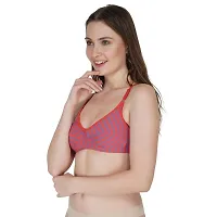 Stylish Cotton Hosiery Solid Padded Seamless Bra For Women - Set of 2-thumb3