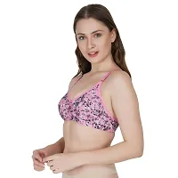 Stylish Cotton Solid Padded Seamless Bra For Women - Set of 3-thumb2