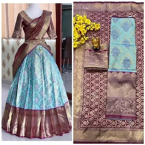 jacquard beautiful unstitched lehenga for womans