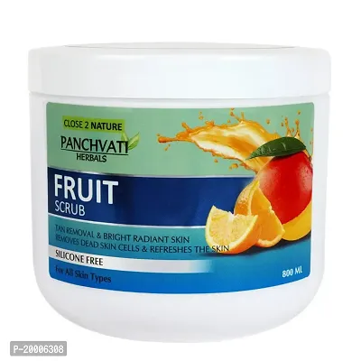 Panchvati Herbals Regular Fruit Scrub for Bright, Light  Smooth Skin - 800 ml.-thumb0