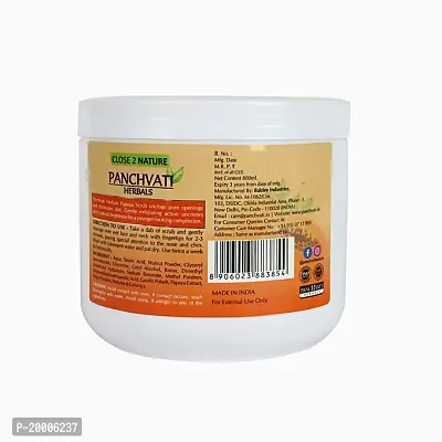 Panchvati Herbals Regular Papaya Scrub for Repairing Aged  Exfoliating Dead Skin- 800 ml.-thumb3