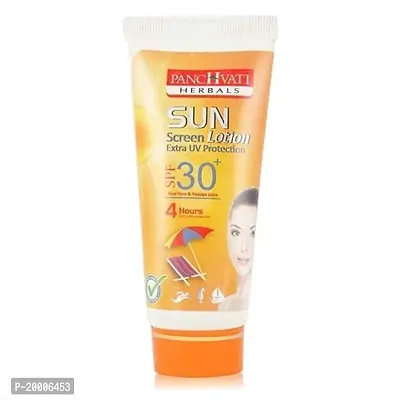 Panchvati Herbals Sunscreen Lotion Extra UV Protection SPF 30+ All Skin Type I Removes Sun Tan  Natural Moisturizer I Pack of -3 Each 60 ml-thumb2