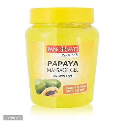Panchvati Herbals Papaya Face Massage Gel Brightens the skin Removes dead skin cells 500 ml-thumb0