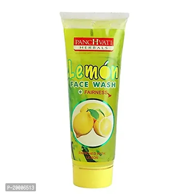 Panchvati Herbals Lemon Face Wash Gives Hydrates skin , Gently exfoliates dirt from pores Antibacterial in nature All skin types Each 60 Ml Pack of-3-thumb2