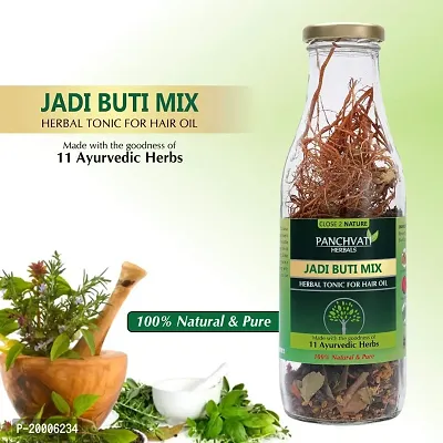 Panchvati Herbals Make Your Own Hair Oil Dry Jadi Buti Mix (11 Ayurvedic Herbs, 100% Herbals  Plant Derived) For Complete Hair Care-thumb5