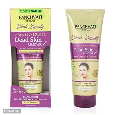 Panchvati Herbals Dead Skin Remover Gel 200 ml  Panchvati Roop Ujala 200 ml combo pack, 400 ml, Herbal Face Scrub for All Skin Type-thumb2