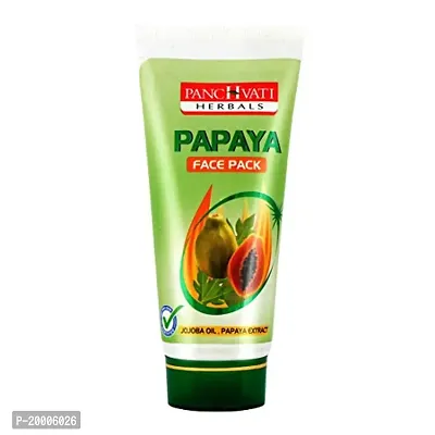 Panchvati Papaya Face Pack with Papaya Extract 60 ml, Pack of 3, 180 ml, Gives Healthy Glowing Skin-thumb2