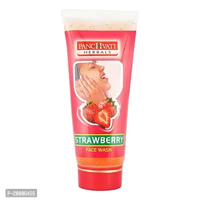 Panchvati Herbal face wash (Lemon 60 ml + Strawberry 60 ml + Neem 60 ml + Papaya 60 ml) Combo Kit, Adds Glow  Freshness, Helps Reduce Impurities  Brightens Skin-thumb2