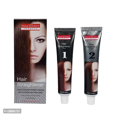 Panchvati Herbals Professional Straightening Cream 120ml + Neutralizer keratin Rebonding hair Moisturizes and Nourishes-thumb0