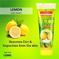 Panchvati Herbals Lemon Face Wash Gives Hydrates skin , Gently exfoliates dirt from pores Antibacterial in nature All skin types Each 60 Ml Pack of-3-thumb2