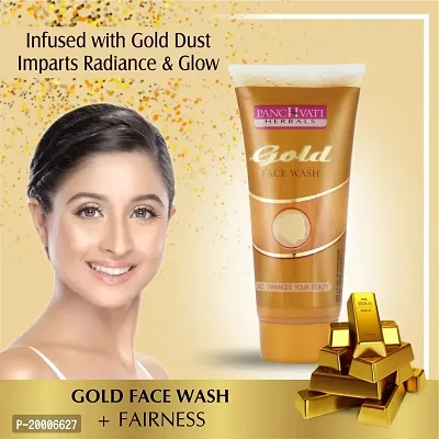 Panchvati Herbals Gold Face Wash Gives Everlasting Shine And Glow Gets Rids Of Dead Skin Cells Nourishes Skin Deeply Ideal For All Skin Types Each 60 Ml Pack Of-3-thumb4