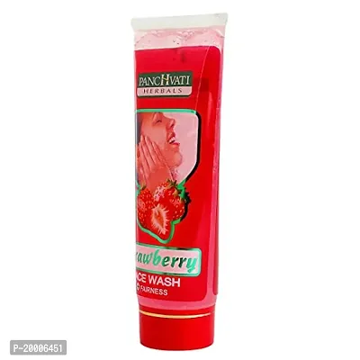 Panchvati Herbals Strawberry Face Wash Gently exfoliates dirt from pores Hydrates skin Soothes skin Nourishes skin All Skin type 60 ml pack of -3-thumb3